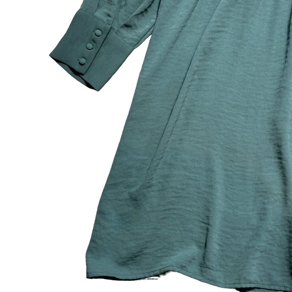 Vero Moda Sage Green Long Sleeve Mini Dress US 14 - Picture 7 of 10